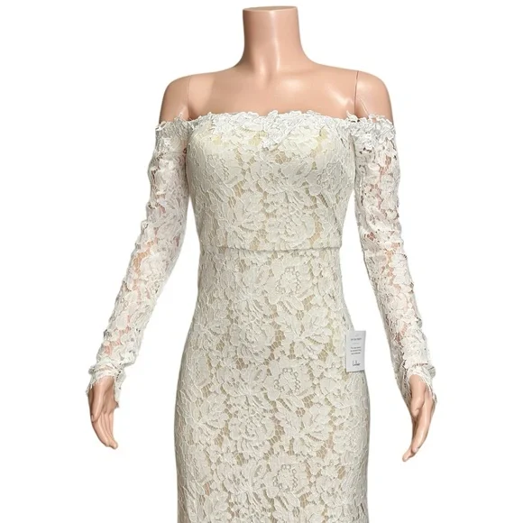 chinese dress ladies Holipick Beige Maxi Dress Floral lace Off Shoulder Beach Boho Wedding  Photoshoot Maternity Bridal Shower Dresses Bride at Amazon Women's Clothing  store main image 1
